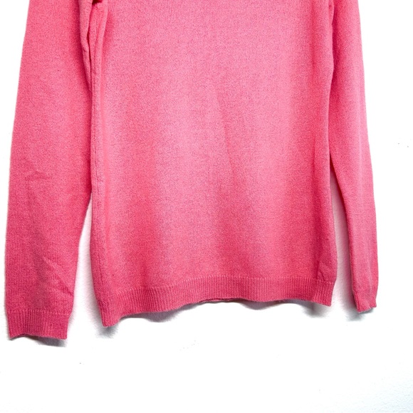 Charter Club Luxury Cashmere Salmon Turtleneck Sweater - Picture 6 of 8